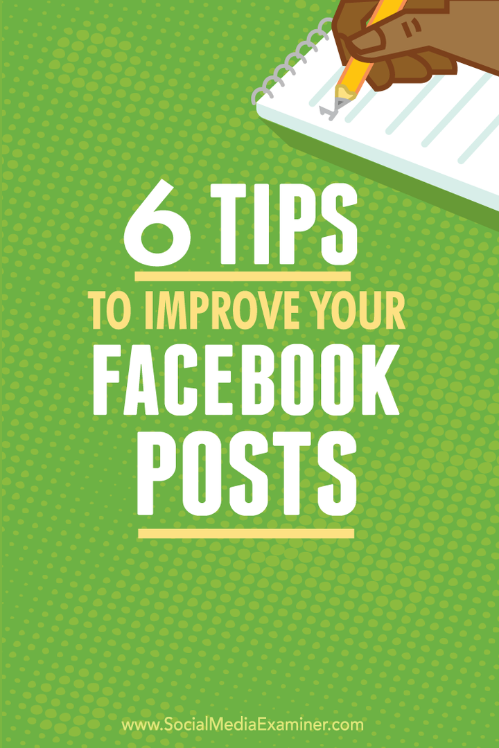 συμβουλές για τη βελτίωση των δημοσιεύσεων στο Facebook