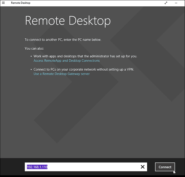 3 εφαρμογή Remote Desktop
