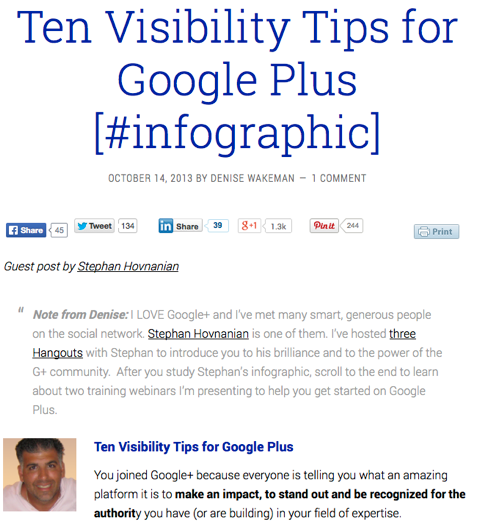10 συμβουλές ορατότητας για το google plus