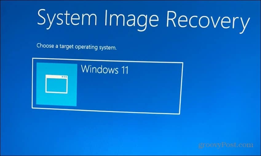 Επιλέξτε προορισμένο λειτουργικό σύστημα Windows 11
