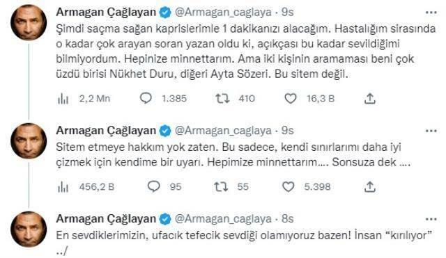 Ο Armağan Çağlayan επέπληξε δύο διάσημα ονόματα