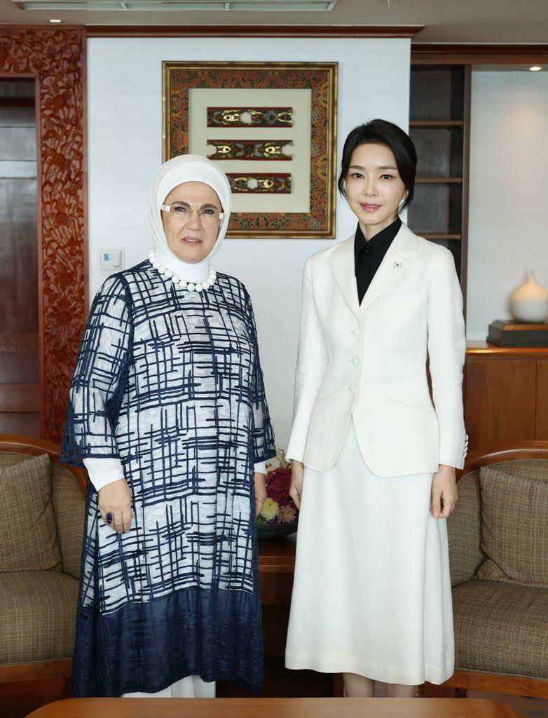 Η Emine Erdogan και ο Keon-Hee Kim