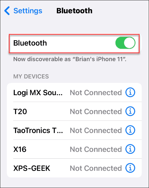 bluetooth κοινή χρήση κωδικού πρόσβασης wi-fi στο iPhone