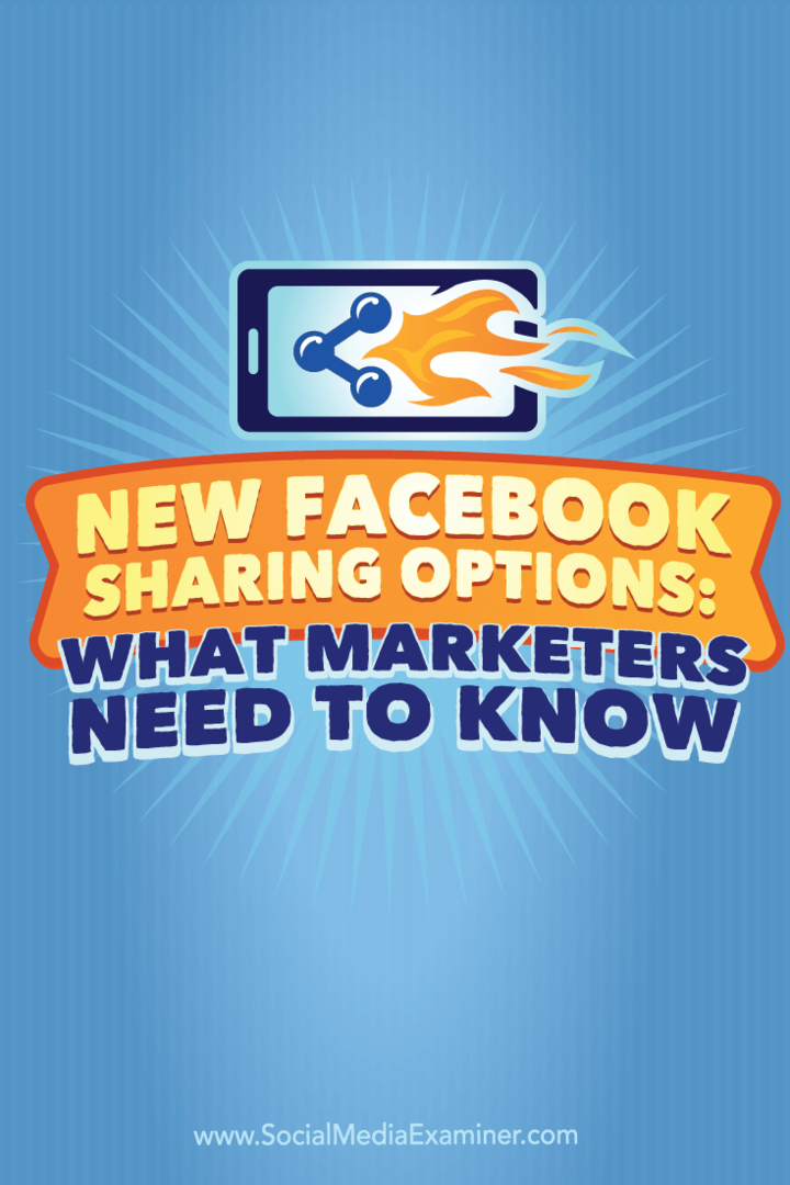 Νέες επιλογές κοινής χρήσης στο Facebook: Τι πρέπει να γνωρίζουν οι έμποροι: Εξεταστής κοινωνικών μέσων