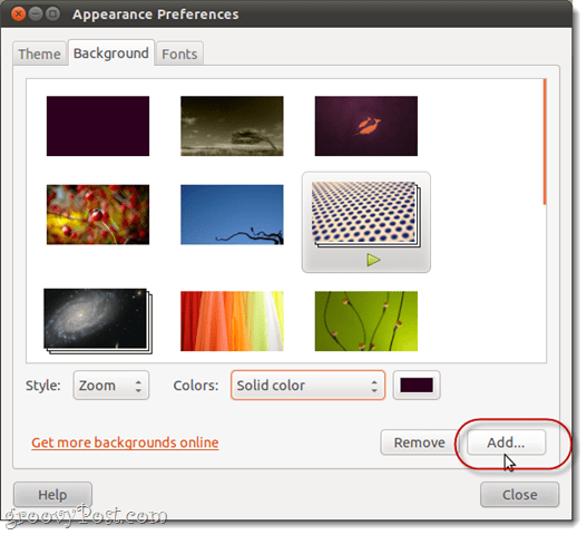 desktop color στο ubuntu