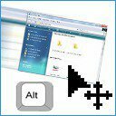 Πώς-να σύρετε τα Windows γύρω από τη χρήση του πλήκτρου Alt