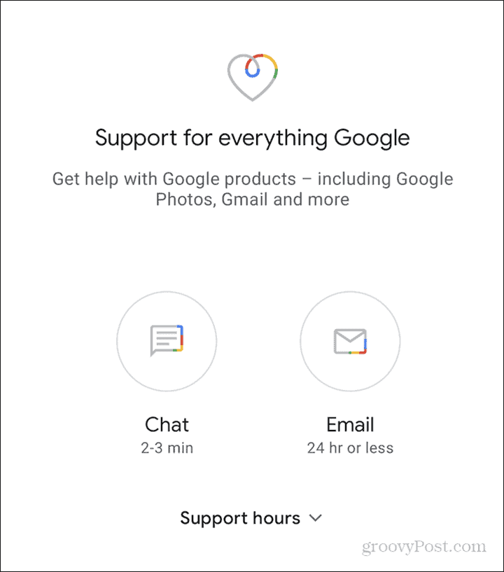 Υποστήριξη Google One