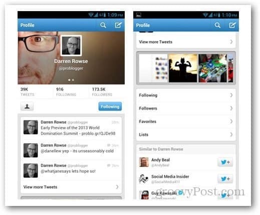Τι νέο υπάρχει στο Twitter για Android 3.4 Ενημέρωση
