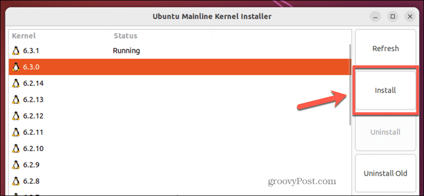 ubuntu εγκατάσταση πυρήνα σε mainline