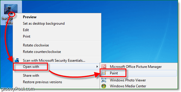 Πώς να αλλάξετε το μέγεθος μιας φωτογραφίας ή Screenshot Με το Windows 7 Paint