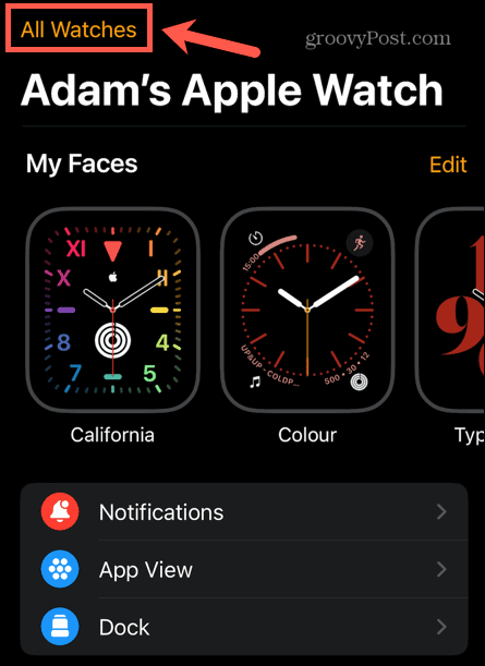 apple watch όλα τα ρολόγια