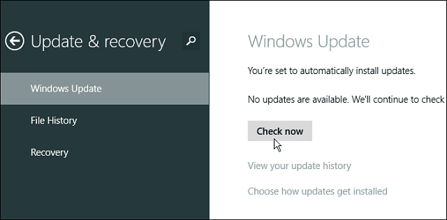 Πώς να διαχειριστείτε τις ενημερώσεις στα Windows 8.1
