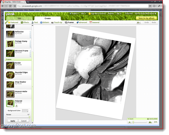 Επεξεργαστής του Picasa Web Picnik