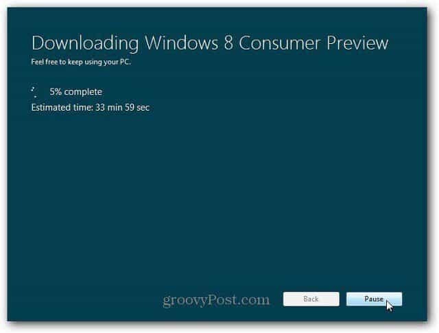 Εγκατάσταση εγκατάστασης αναβάθμισης των Windows 8 μέσω του Web