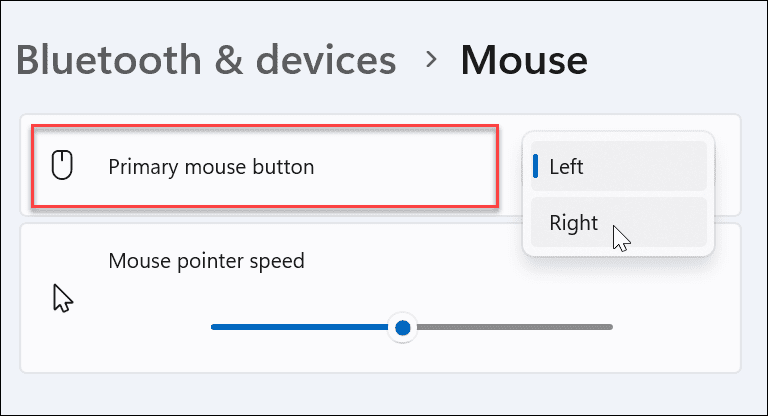 Κάντε το ποντίκι αριστερόχειρας στα Windows