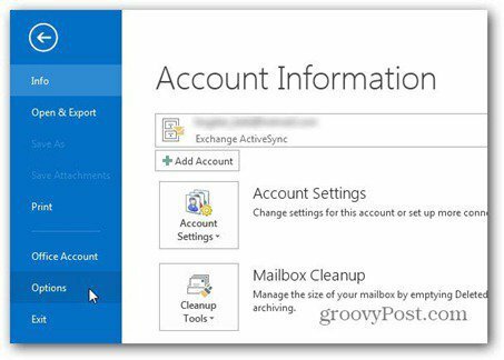 Outlook 2013 χρησιμοποιούν επιλογές αρχείων υπογραφής