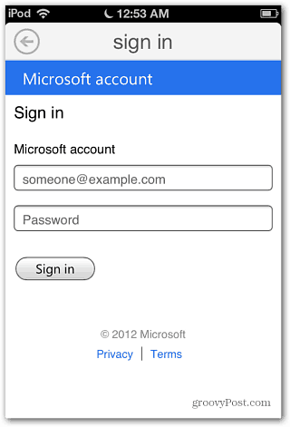 Συνδεθείτε στον Λογαριασμό Microsoft