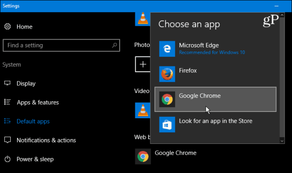 Windows 10 Προεπιλεγμένες εφαρμογές