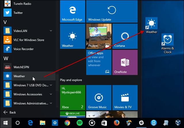 Συμβουλή των Windows 10: Δημιουργία συντομεύσεων επιφάνειας εργασίας για καθολικές εφαρμογές