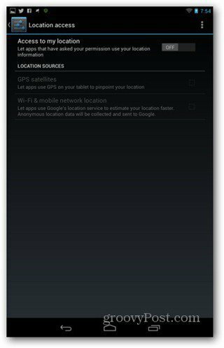 Βελτιώστε τις ρυθμίσεις θέσης της μπαταρίας Nexus 7