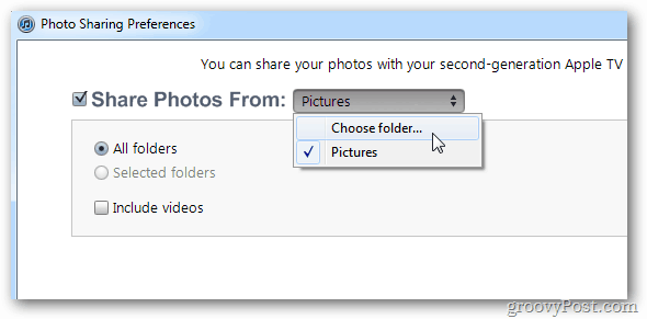 Κοινή χρήση φωτογραφιών υπολογιστή