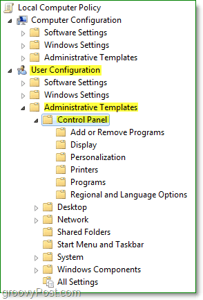 περιηγηθείτε στα Windows 7 πολιτική τοπικού υπολογιστή> <noscript> <img style =