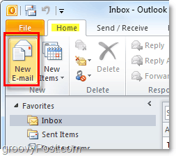 σύνταξη email νέου Outlook 2010