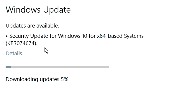 Τα Windows 10 παίρνουν μια άλλη συλλογή επειγουσών επιδιορθώσεων (KB3074674)