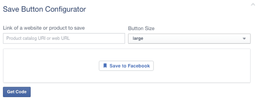 Το κουμπί αποθήκευσης facebook ορίστηκε σε κενό url