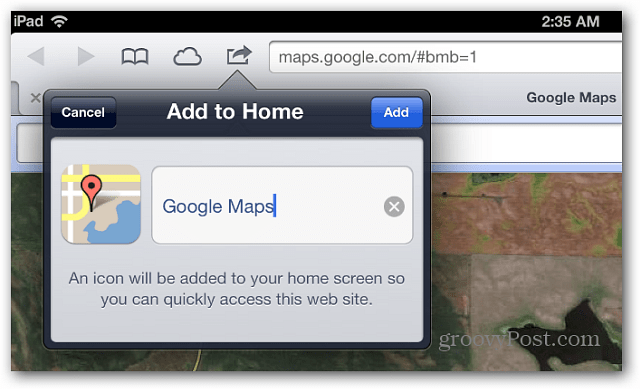 IOS 6 Συμβουλή: Προσθέστε τους Χάρτες Google στην Αρχική οθόνη