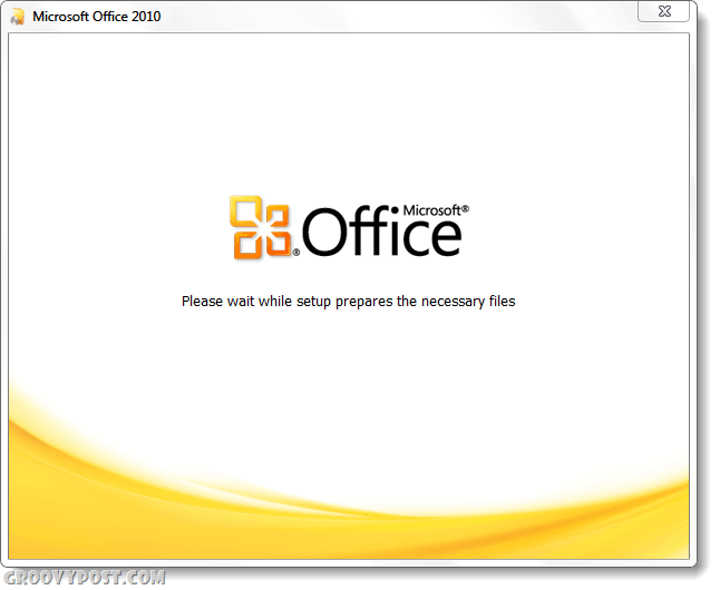 Ενημερωτικό πρόγραμμα εγκατάστασης του Office 2010