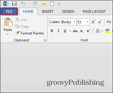 Word 2013 φυλλάδια Αρχείο