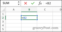 Μια άμεση κυκλική αναφορά στο Excel