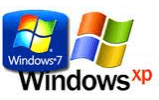 Λογότυπα Windows XP και Windows 7