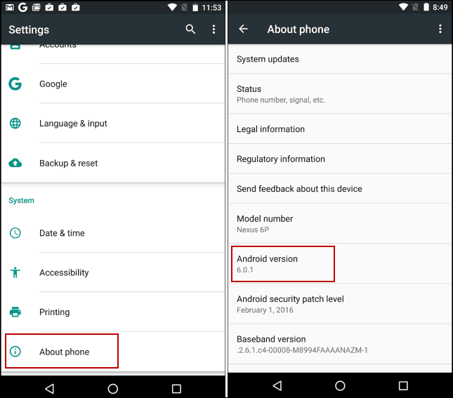 Android 6 ρυθμίσεις marshmallow