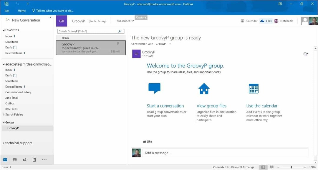 Ομάδες του Outlook 4