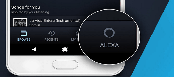 alexa amazon κινητή μουσική app