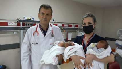 Η 40χρονη γυναίκα που γέννησε τρίδυμα εξέπληξε τους γιατρούς: «Δεν είναι συνηθισμένο σε αυτήν την ηλικία»