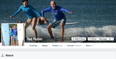 ted rubin σχετικά με τη σελίδα facebook σελίδα