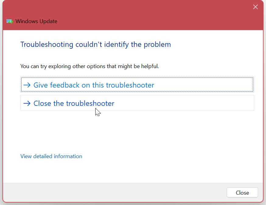 Δεν υπάρχει αρκετός χώρος στο δίσκο για το Windows Update 