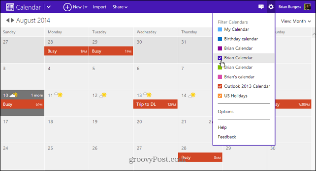 Τρόπος εξαγωγής ημερολογίου Outlook 2013 για το Outlook στο Outlook