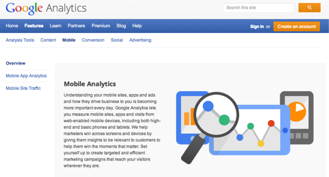 google analytics για κινητά