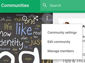 νέες ρυθμίσεις κοινότητας google plus