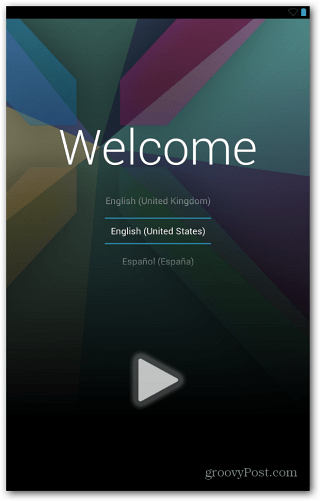 Οθόνη υποδοχής Nexus 7