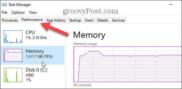 Βρείτε τις διαθέσιμες θέσεις μνήμης στα Windows 11