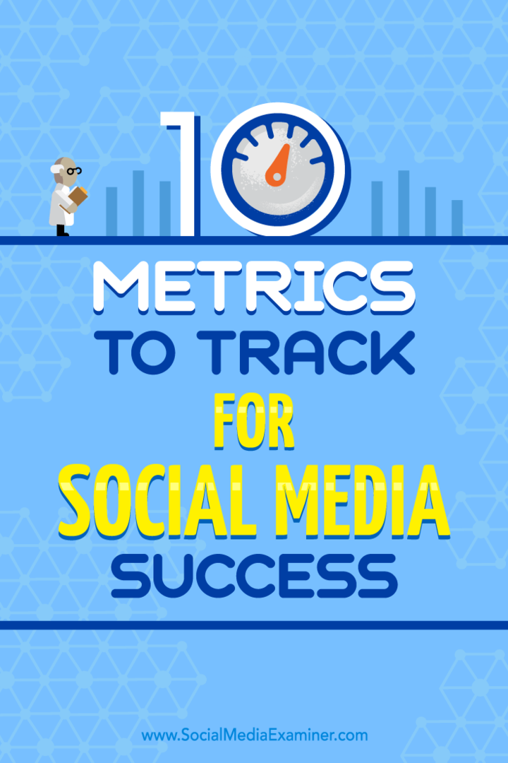 10 μετρήσεις για παρακολούθηση της επιτυχίας στα κοινωνικά μέσα από τον Aaron Agius στο Social Media Examiner.