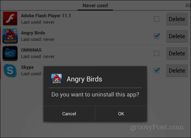 Απαλλαγείτε από τα αχρησιμοποίητα Android Apps με άχρηστο Remover App