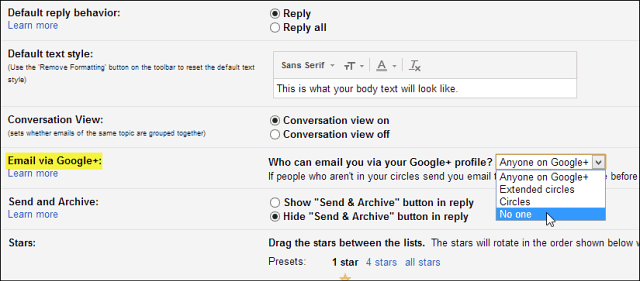 Το Google+ τώρα επιτρέπει σε οποιονδήποτε να σας στείλει μήνυμα με το ηλεκτρονικό ταχυδρομείο, εδώ είναι ο τρόπος εξαίρεσης