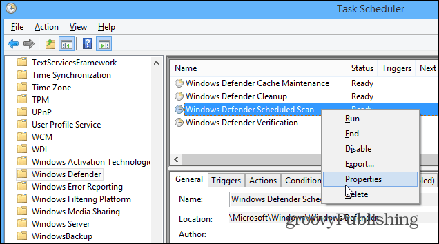 Πώς να προγραμματίσετε το Windows Defender για αυτόματες σαρώσεις στα Windows 8.1