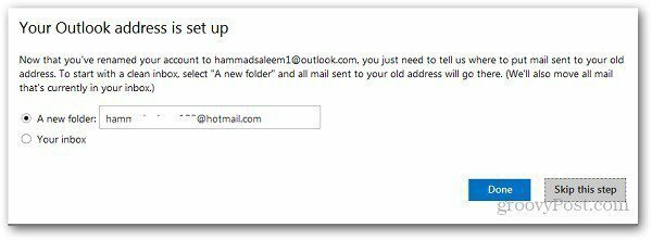 Μετονομασία της διεύθυνσης Hotmail 6